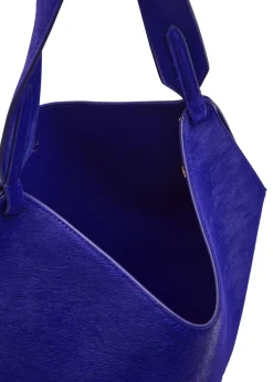 Lotus mini suede tote bag