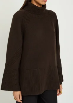 Lotus roll-neck cashmere jumper