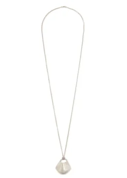 Lotus small palladium-plated necklace