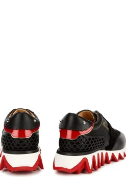 Loubishark Donna black leather sneakers