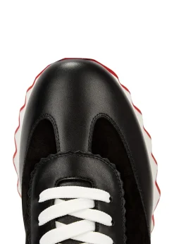 Loubishark Donna black leather sneakers