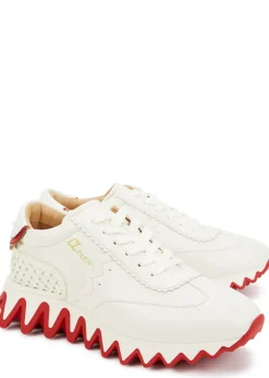 Loubishark Donna white leather sneakers