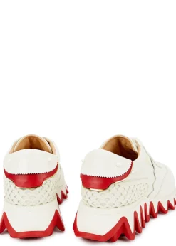 Loubishark Donna white leather sneakers