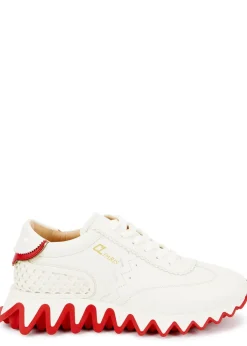 Loubishark Donna white leather sneakers