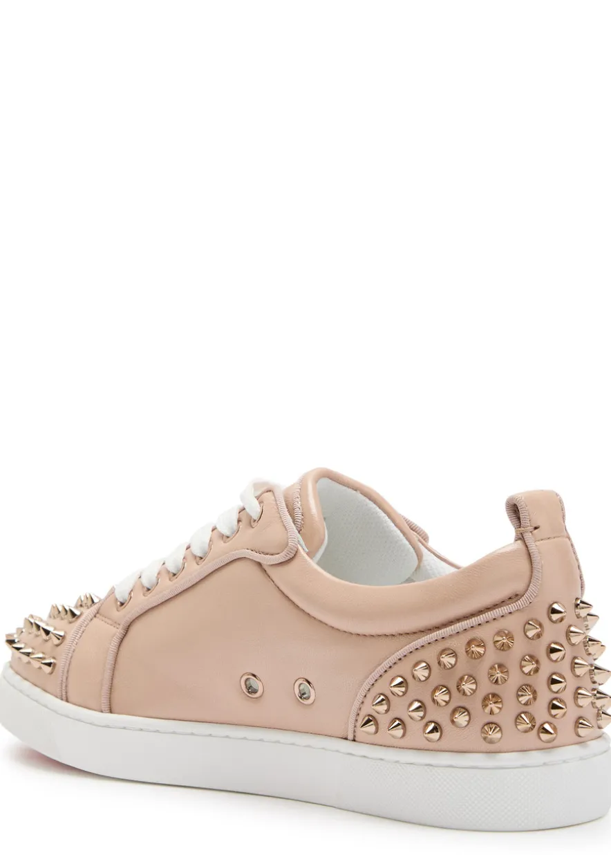 Louise Junior Spikes pearlescent leather sneakers