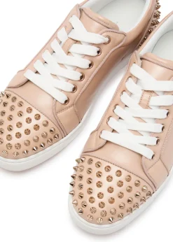 Louise Junior Spikes pearlescent leather sneakers