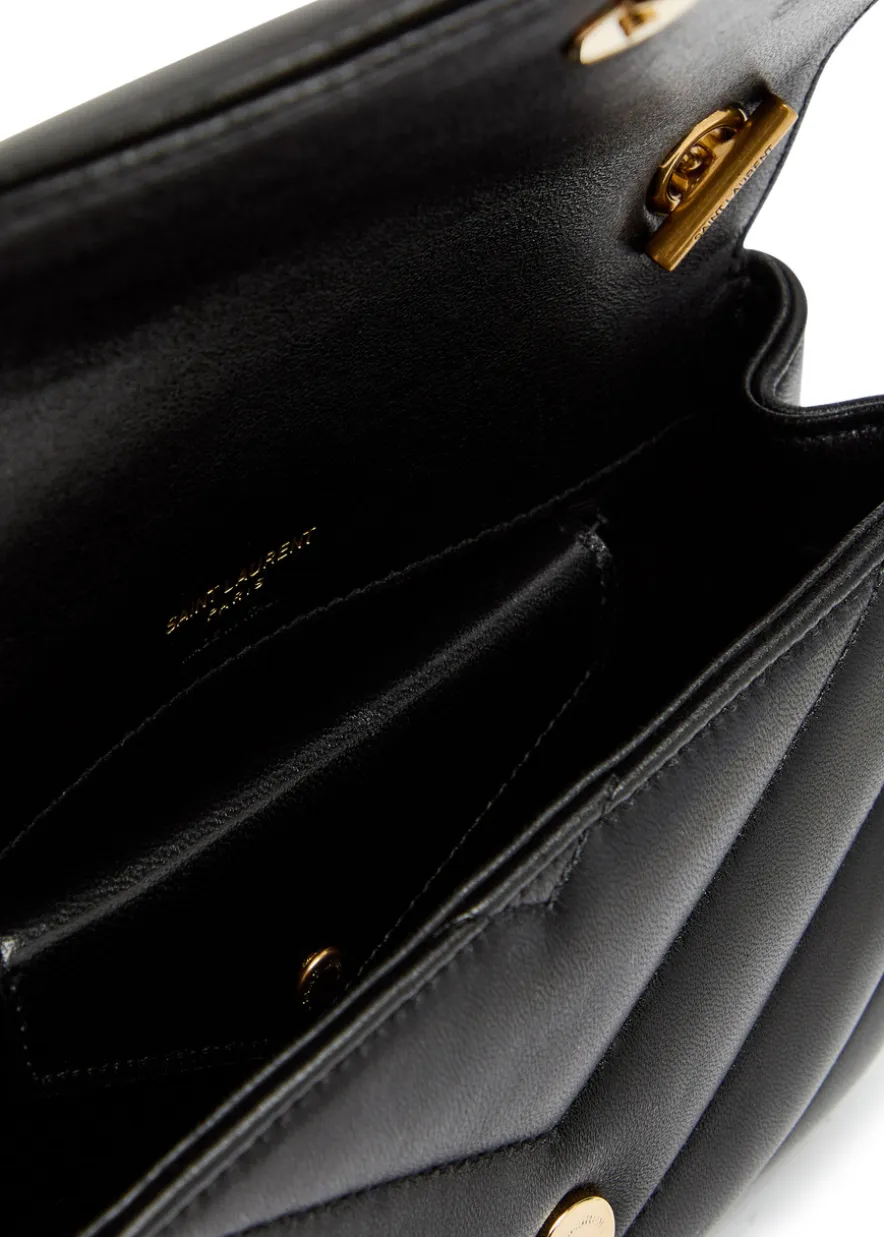 Loulou mini quilted leather shoulder bag