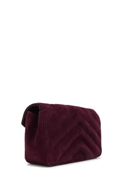 LouLou small quilted suede shoulder bag