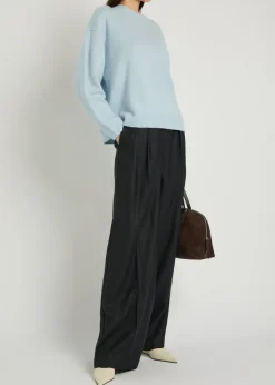 Lou pinstriped wide-leg trousers