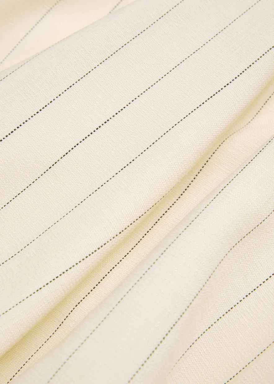 Lou pinstriped wide-leg trousers