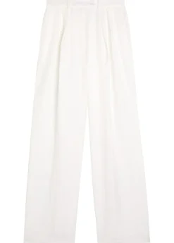 Lou pleated satin trousers