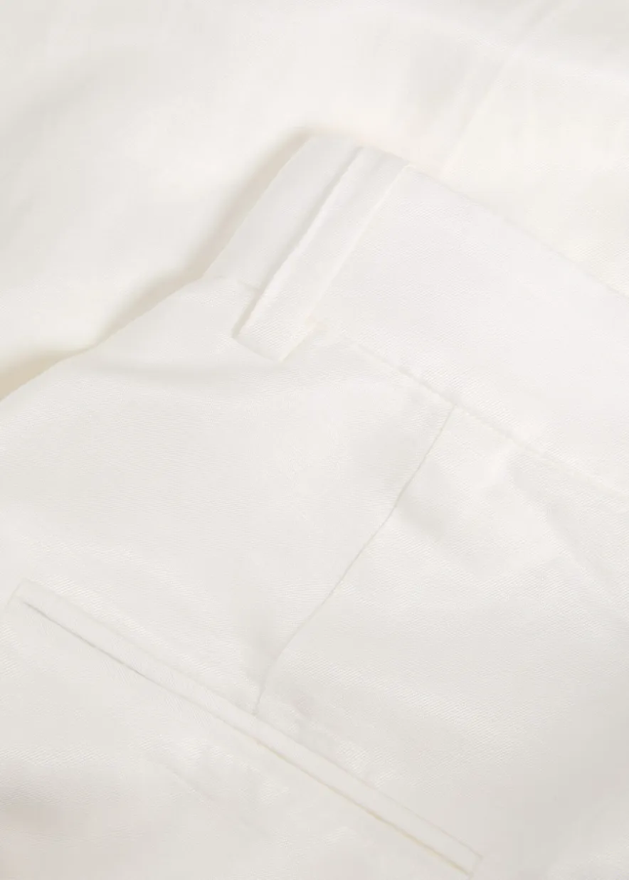 Lou pleated satin trousers