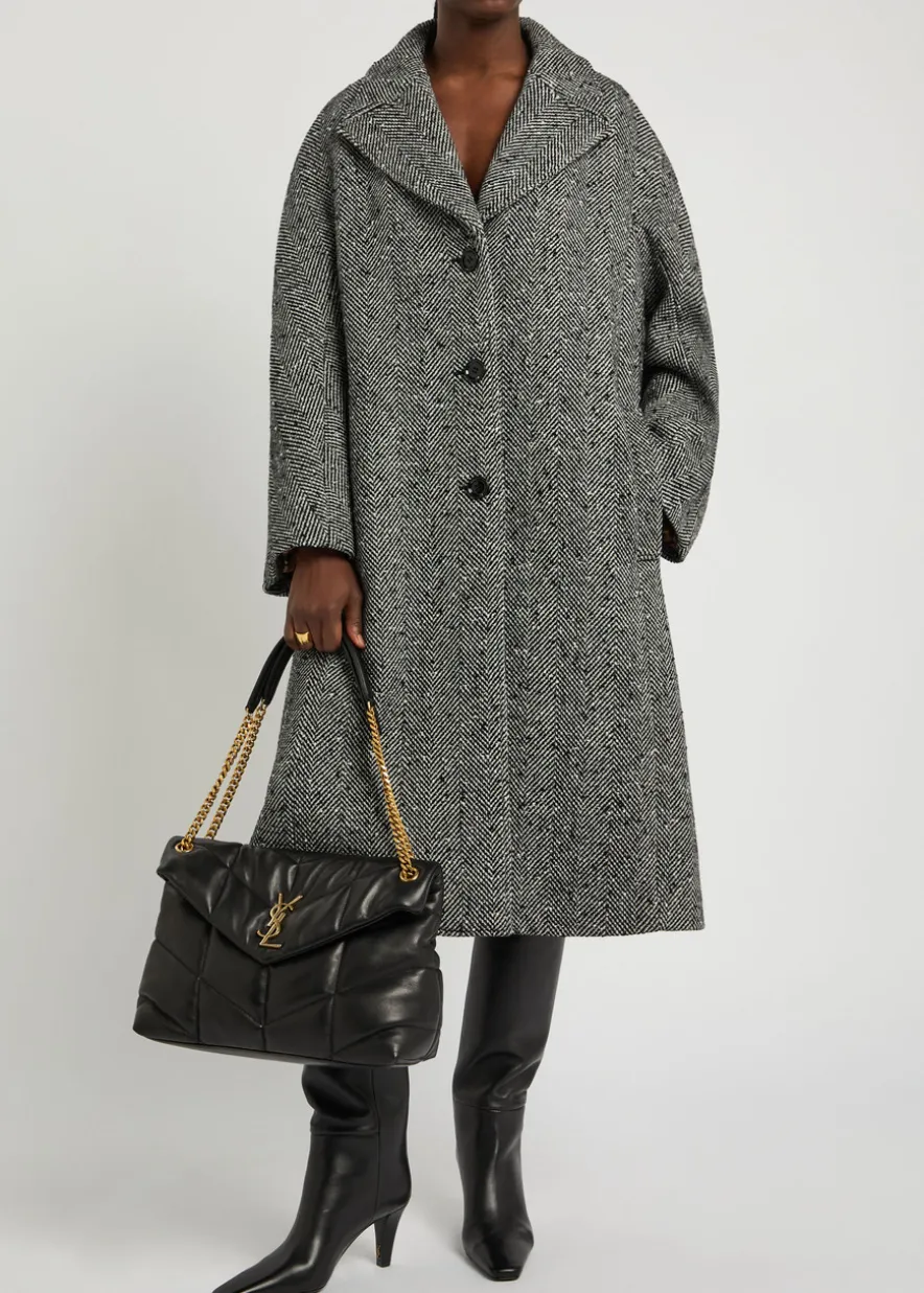 Lou Puffer medium leather shoulder bag