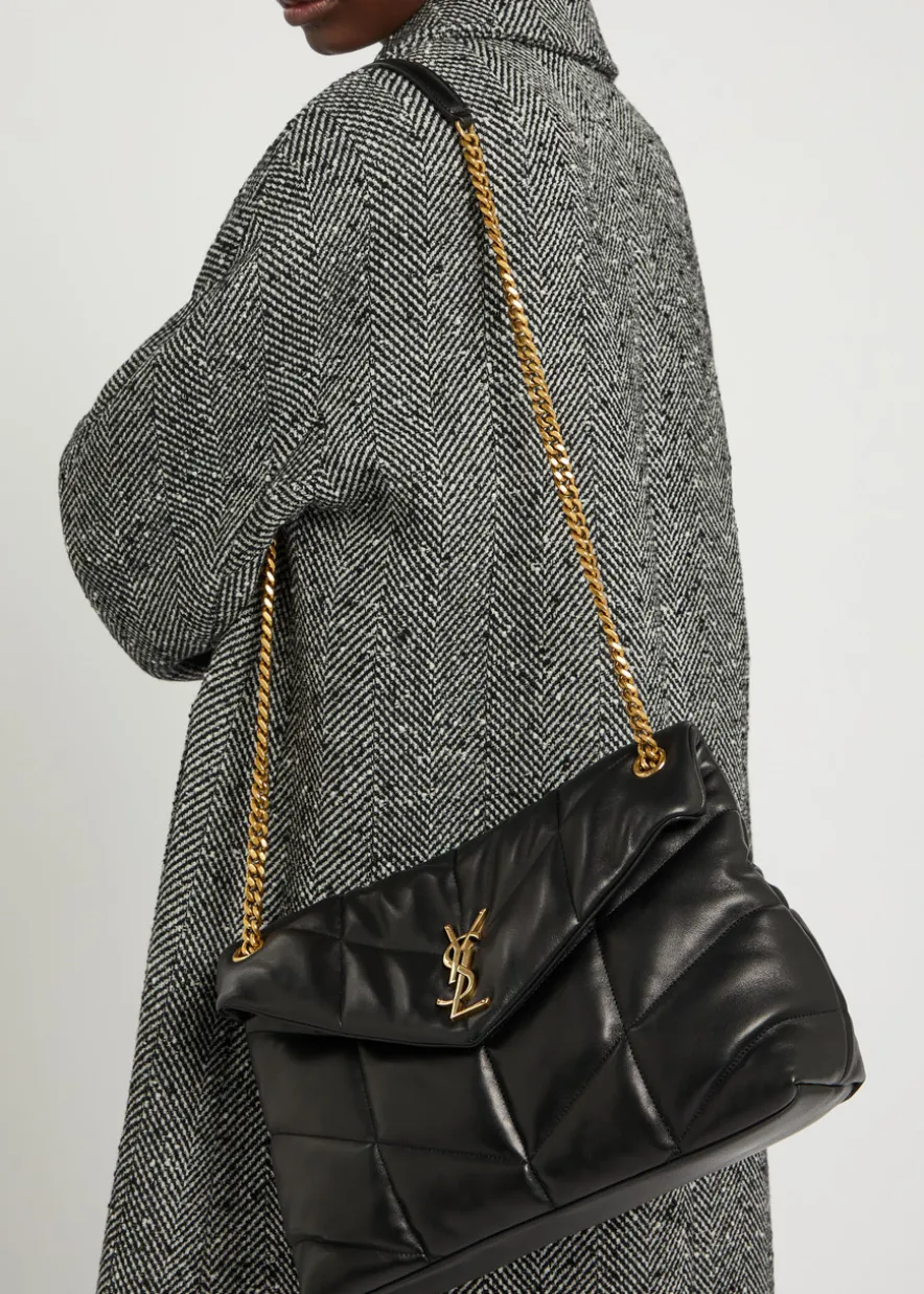 Lou Puffer medium leather shoulder bag