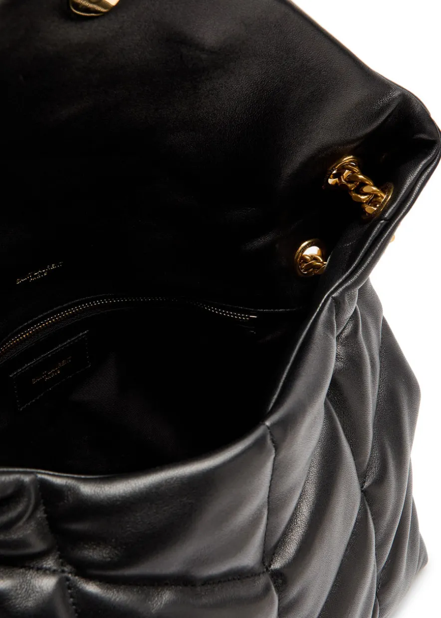 Lou Puffer medium leather shoulder bag