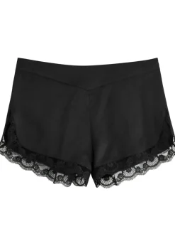 Love Me lace-trim silk-satin pyjama shorts