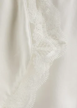 Love Me lace-trim silk-satin pyjama shorts