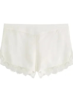 Love Me lace-trim silk-satin pyjama shorts