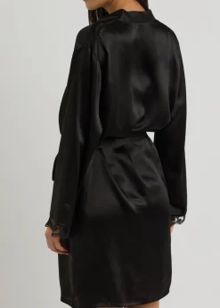Love Me silk-satin robe