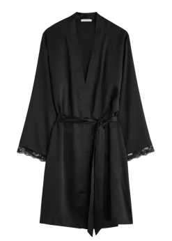 Love Me silk-satin robe