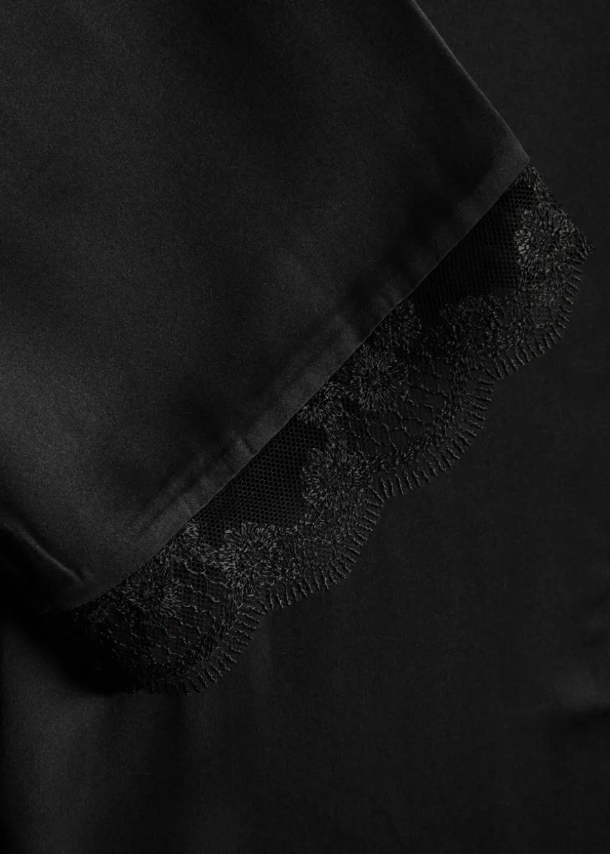 Love Me silk-satin robe