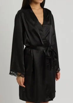 Love Me silk-satin robe