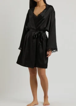 Love Me silk-satin robe