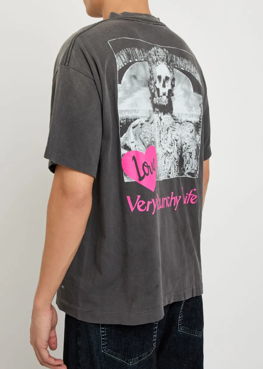 Love printed cotton T-shirt