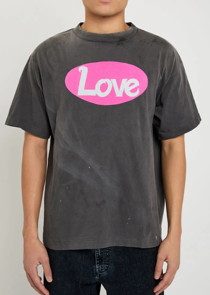 Love printed cotton T-shirt