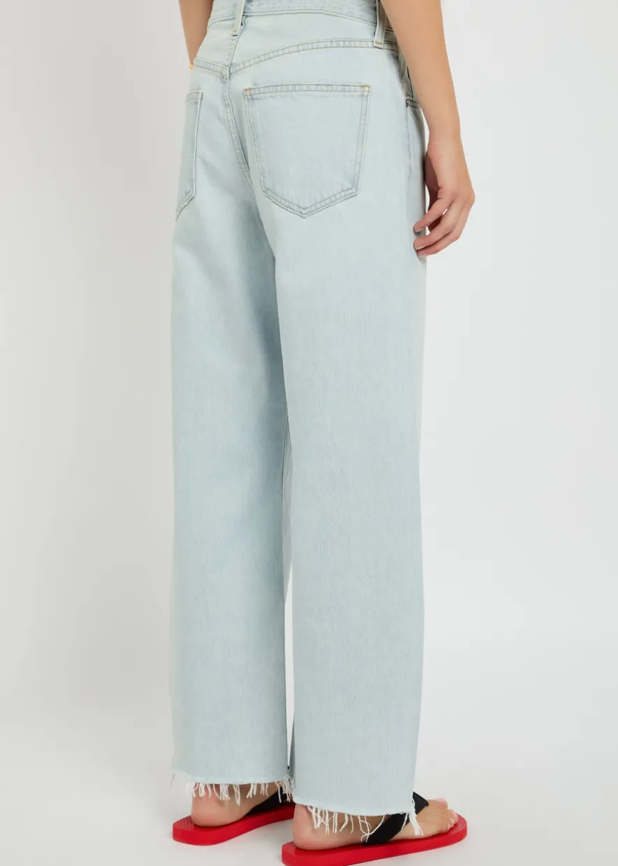 Low Curve barrel-leg jeans