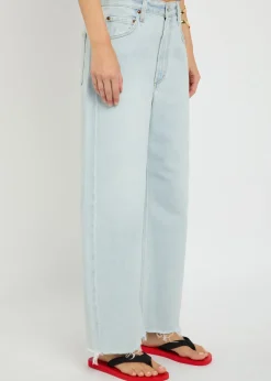 Low Curve barrel-leg jeans