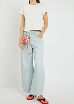 Low Curve barrel-leg jeans