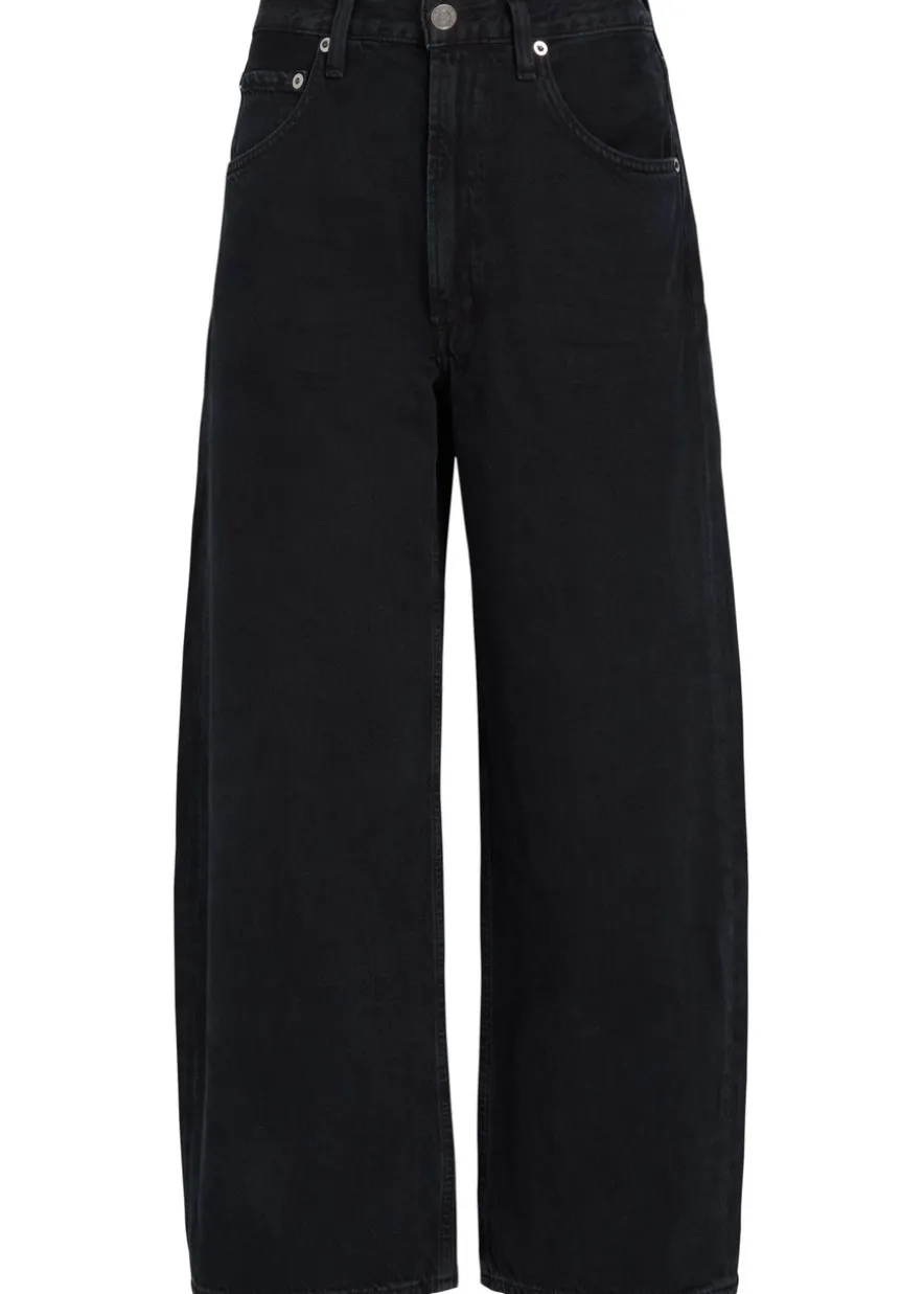 Low Curve barrel-leg jeans