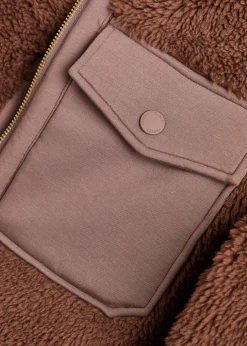 Lowell panelled fleece jacket