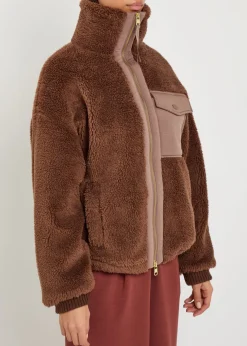 Lowell panelled fleece jacket