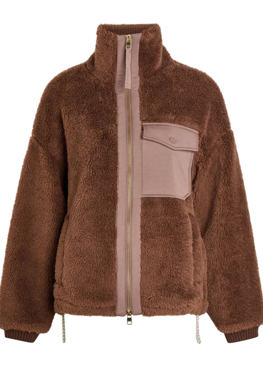 Lowell panelled fleece jacket