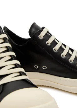 Low leather sneakers