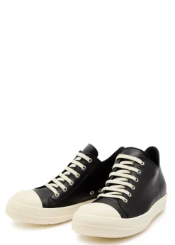 Low leather sneakers