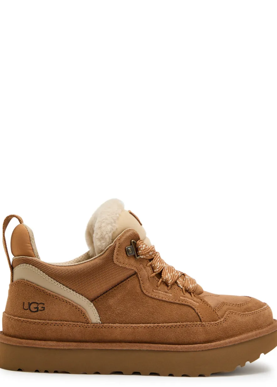 Lowmel panelled suede sneakers
