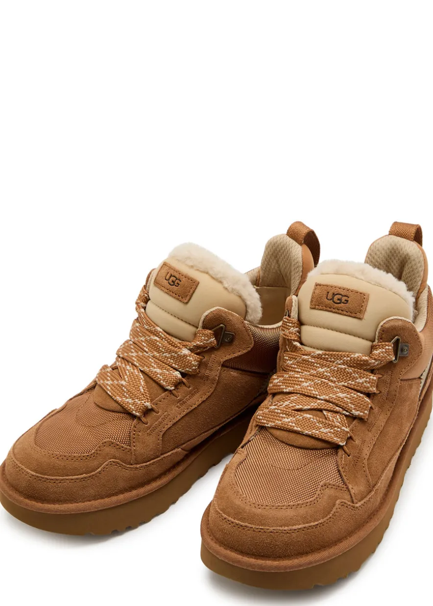 Lowmel panelled suede sneakers