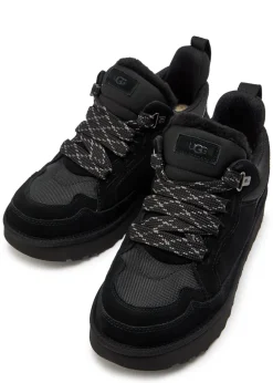 Lowmel panelled suede sneakers