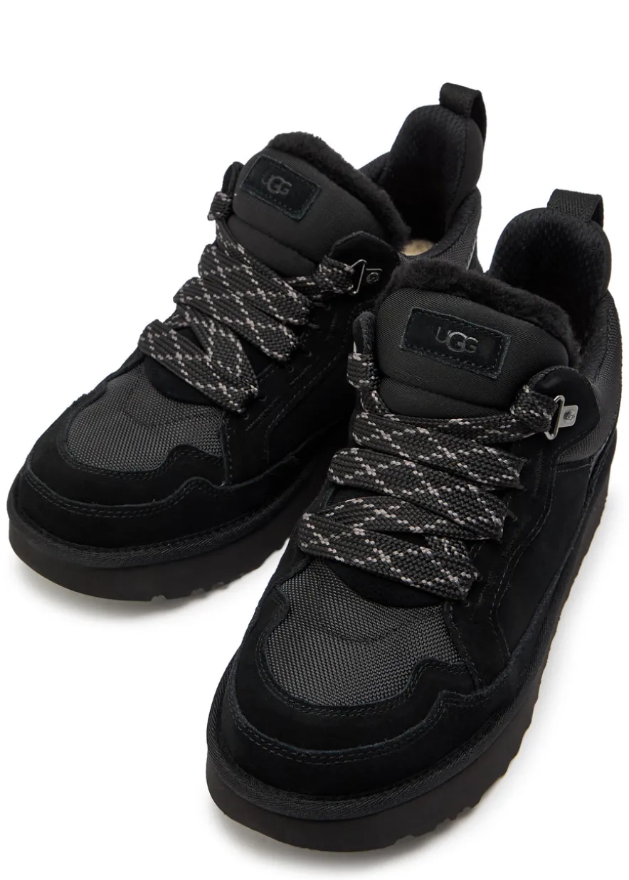 Lowmel panelled suede sneakers