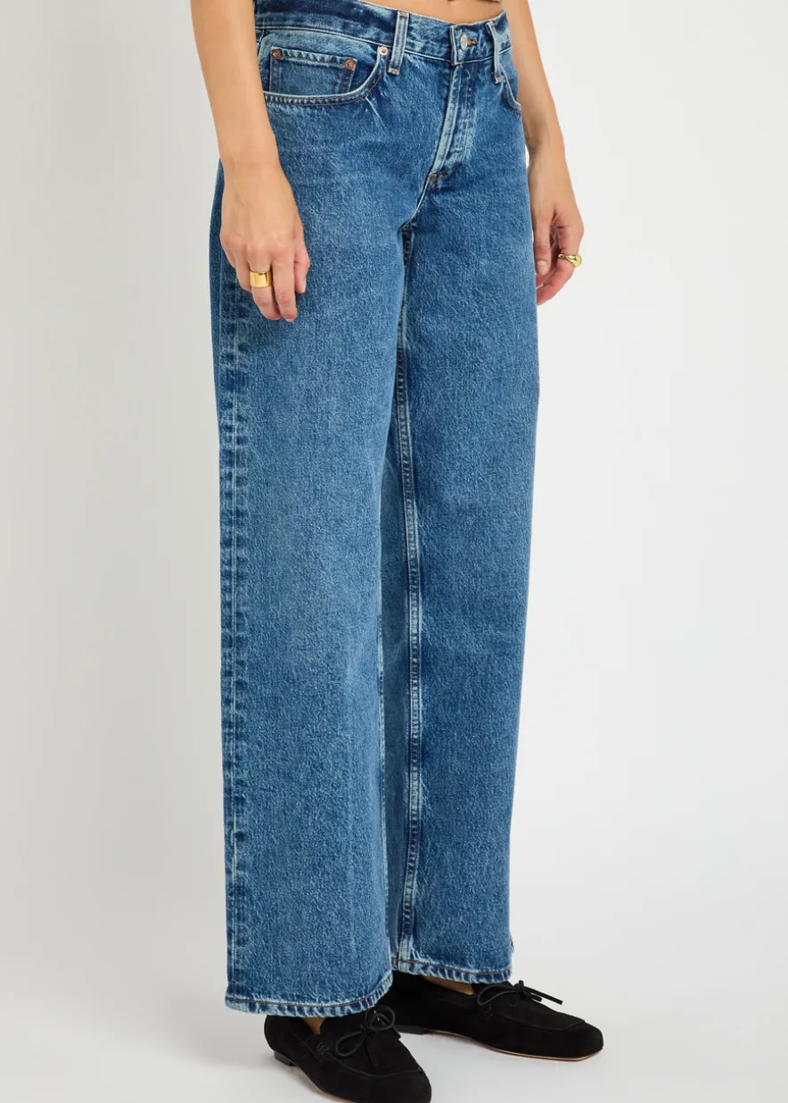 Low Rise Loose straight-leg jeans