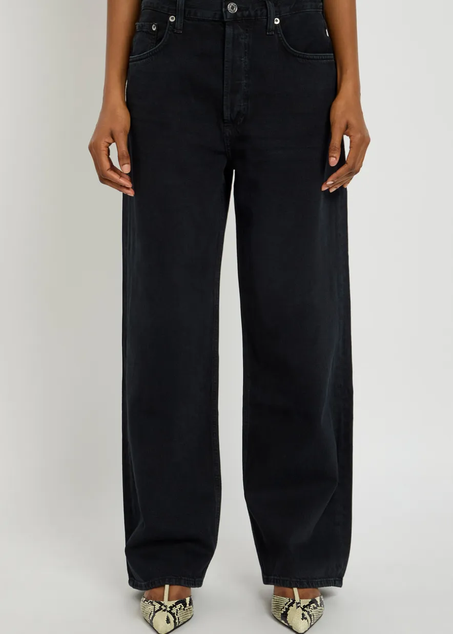 Low Slung Baggy wide-leg jeans
