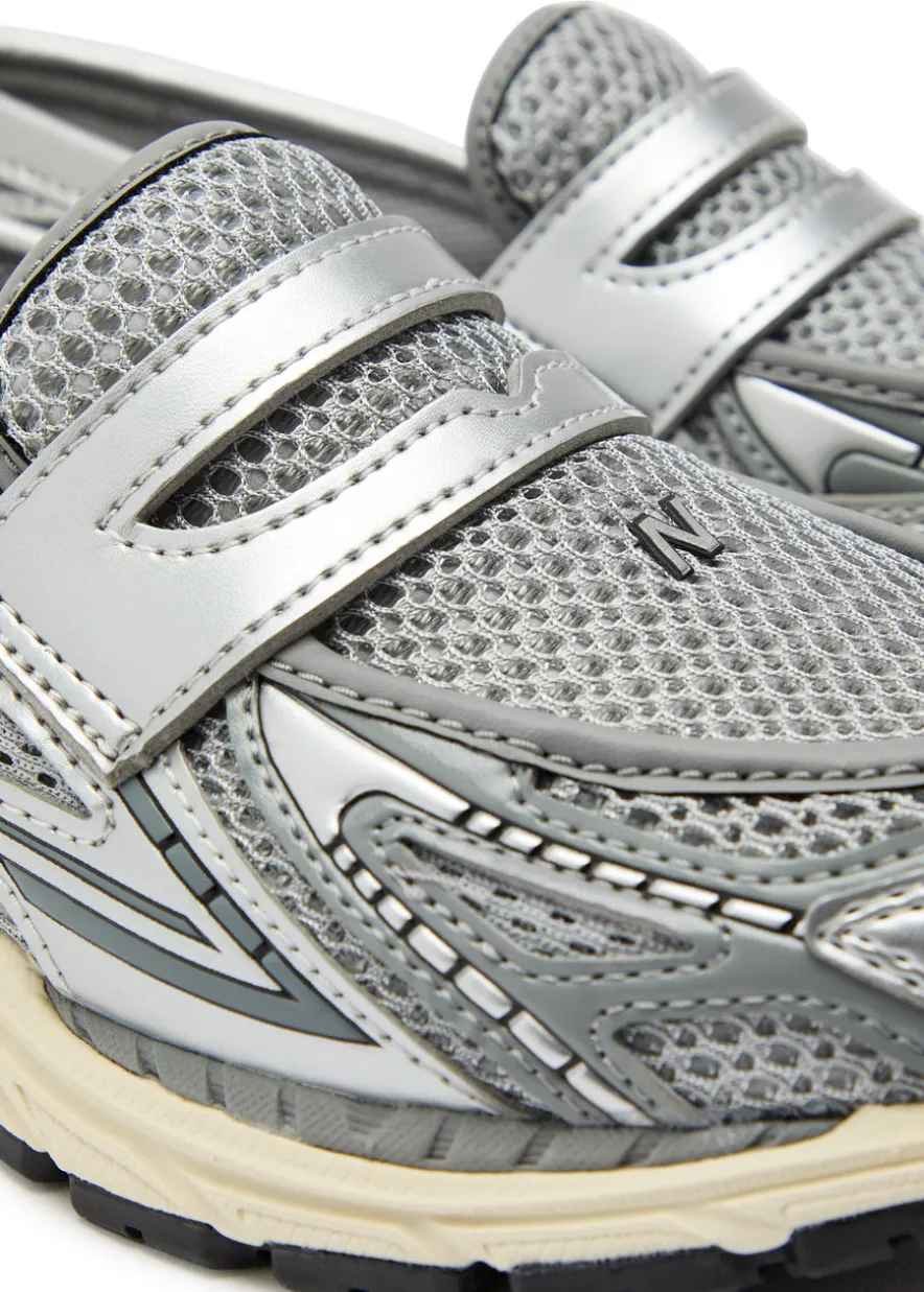 1906L panelled mesh loafers