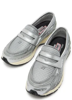 1906L panelled mesh loafers