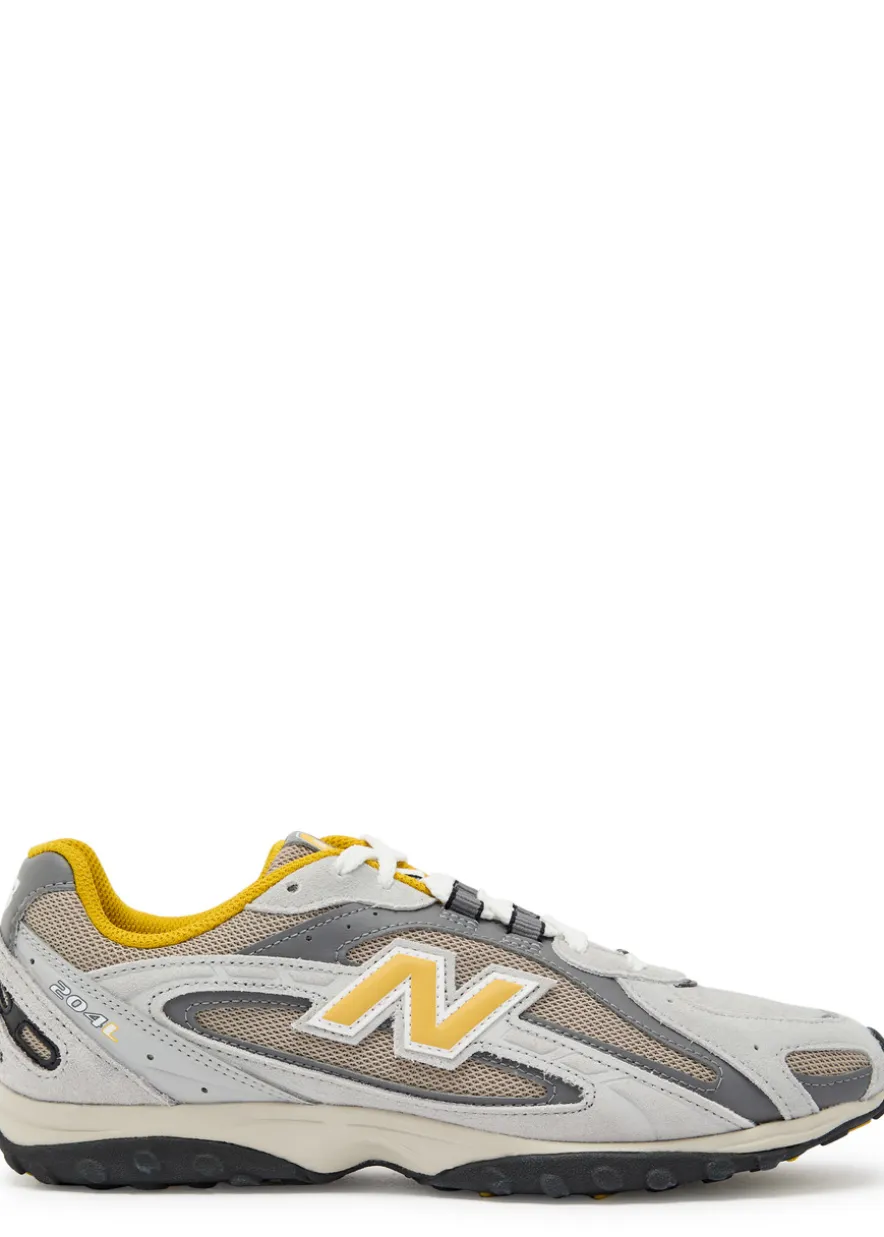 204L panelled mesh sneakers