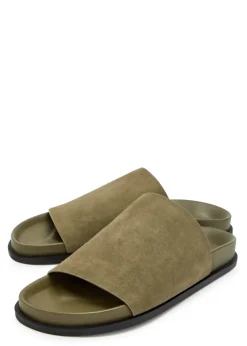 Luca woven leather sliders