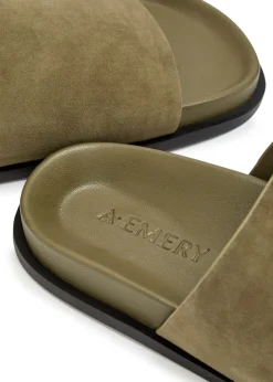 Luca woven leather sliders