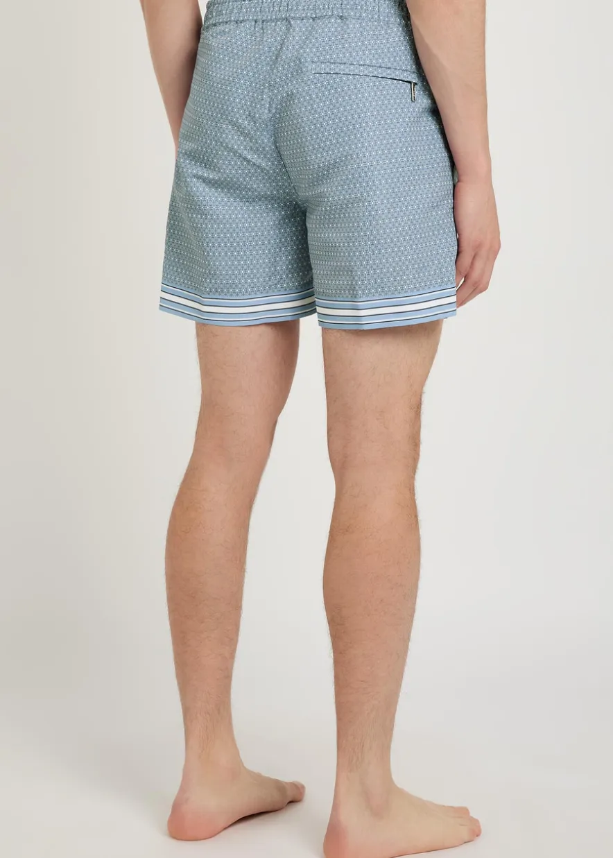 Lucena printed shell swim shorts